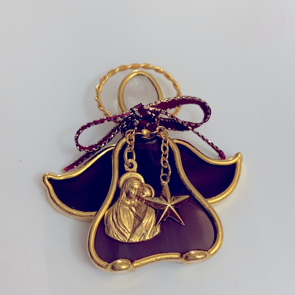 Stain glass angel sun catcher